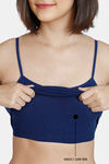 Zivame Girls Knit Cotton Camisole - Blue Depth — thumbnail 5